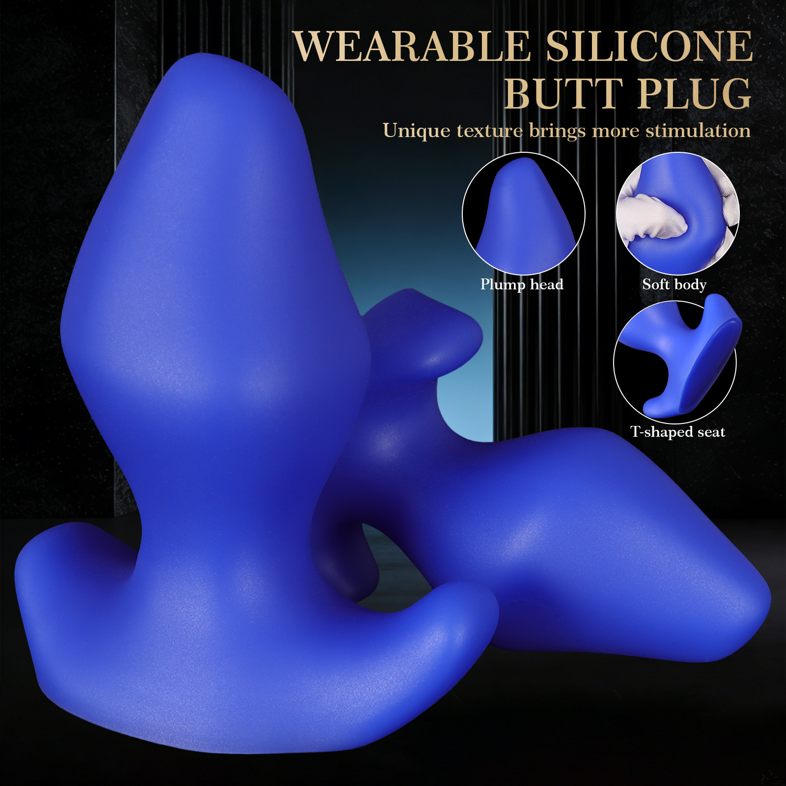 Douding Silicone Butt Plug for Anal Expansion & Massage - Image 2