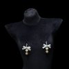 Adjustable Cat Paw Nipple Clamps with Pink Bow & Bell - Cute Tease Clips