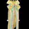 40cm Real Fox Fur Tail Anal Plug with Light Yellow Bow and Bell