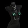 Emerald Bow Nipple Chain with Gemstone Coronation Detail