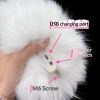 Voice Activated Electric Furry Tail Doll - Realistic Cat Fox Butt Plug with Palace Bell