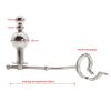 Men's Stainless Steel Chastity Lock with Anal Plug - Heavy-Duty Penis Cage Device