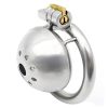 Male Chastity Cage with Urinary Catheter Option - Secure Lock Sex Toy for Enhanced Intimacy