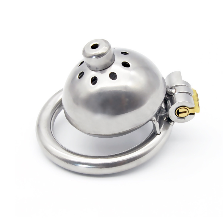 Male Chastity Cage with Urinary Catheter Option - Secure Lock Sex Toy for Enhanced Intimacy - Image 4