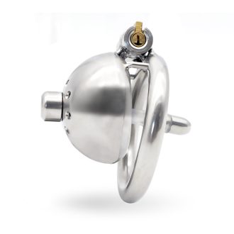 Male Chastity Cage with Urinary Catheter Option – Secure Lock Sex Toy for Enhanced Intimacy