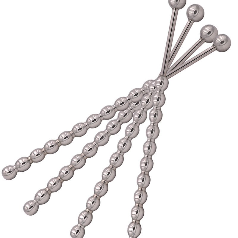 Stainless steel horse eye stick urethral plug stick pull beads alternative passion tool male and female masturbation climax bedding female - Image 6