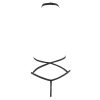 Eyelash Lace Elastic Jumpsuit with Free Hanging Neck