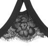 Eyelash Lace Elastic Jumpsuit with Free Hanging Neck