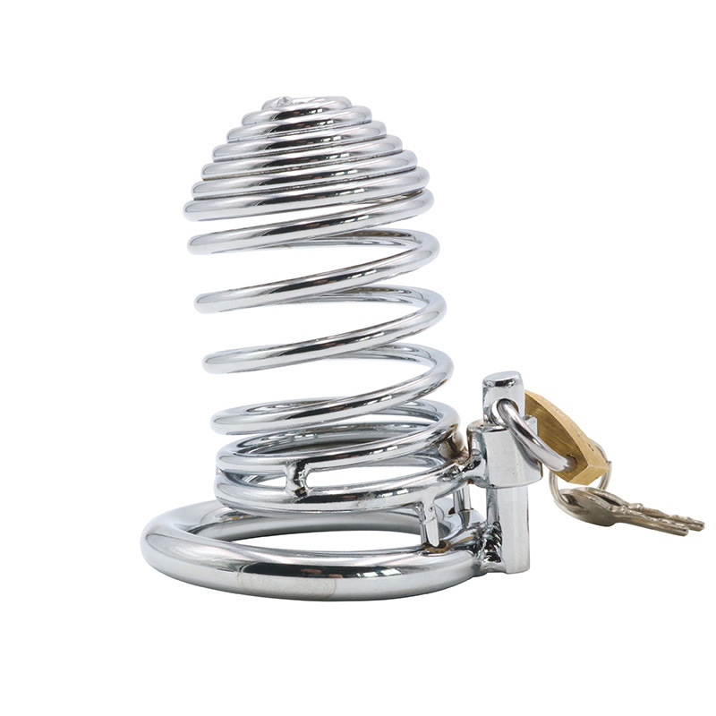 Qiqu Metal Chastity Lock & Penis Cage for Adult Intimacy & Exploration - Image 5