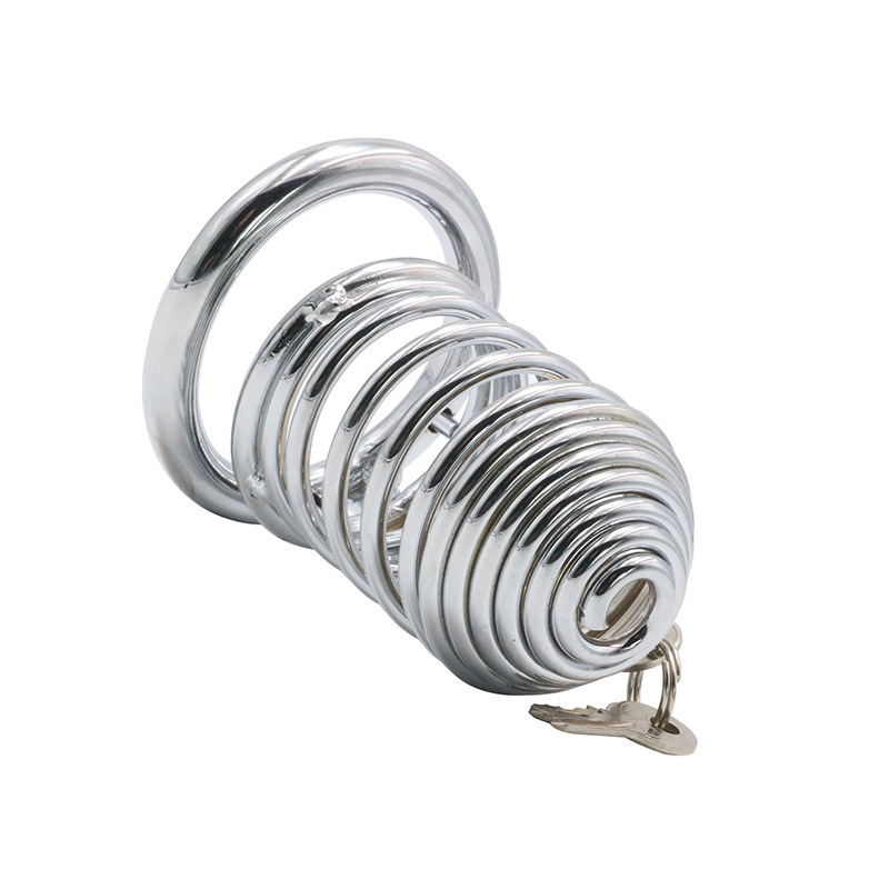 Qiqu Metal Chastity Lock & Penis Cage for Adult Intimacy & Exploration - Image 4