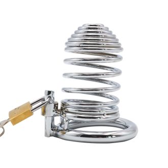 Qiqu Metal Chastity Lock & Penis Cage for Adult Intimacy & Exploration