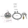 Stainless Steel Pot Lid Cage Chastity Lock CB3000 for Men