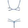 Mermaid Blue Sexy Bra Set with Steel Support for Large Breasts (CD Cup)
