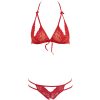 Guerlain Sexy Lace Strawberry Open Bust Bra & Panty Set