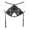 Bella Hollow Lace Sexy Temptation Bra & Garter Set for Women