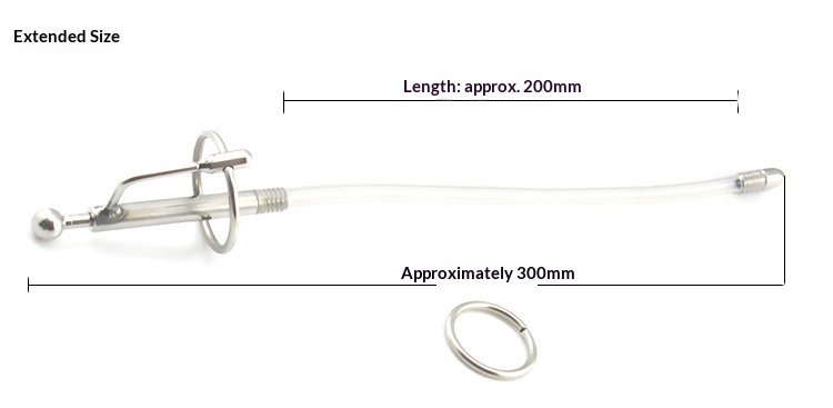 Urethral catheter horse eye stimulation urethral masturbation male hollow hose horse eye stick couple passion sexual stimulation lengthened 613 - Image 5