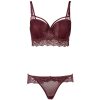 Lace Push-Up Bra Set for Women - Thin Top, Thick Bottom, Underwired Sexy Intimates