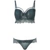 Lace Push-Up Bra Set for Women - Thin Top, Thick Bottom, Underwired Sexy Intimates