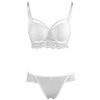 Lace Push-Up Bra Set for Women - Thin Top, Thick Bottom, Underwired Sexy Intimates