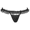 Cute Lace Bow Cat Ear Bra Set with Leg Loop