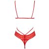 Sexy Black Red Lace Gauze Backless Jumpsuit for Women