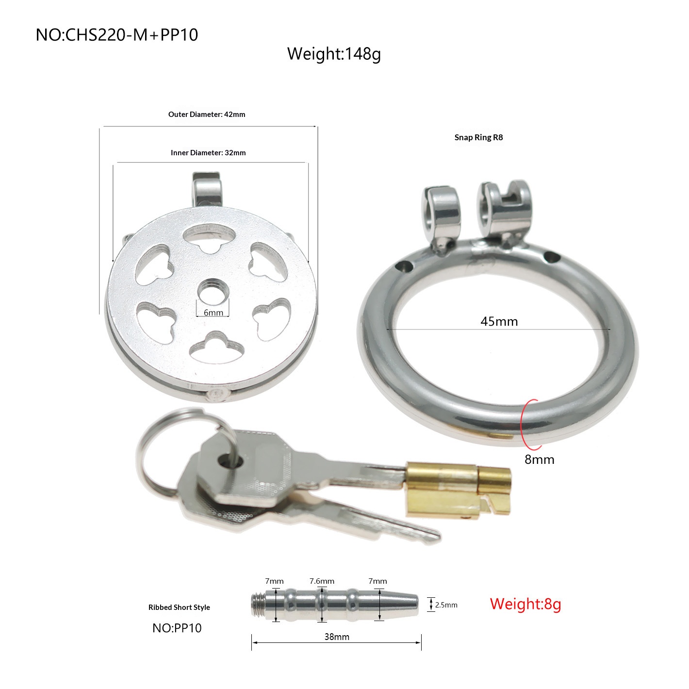 Fun Stainless Steel Hollow Flat Chastity Device Cb Penis Cage Sex Tool Chastity Lock Cynomorium - Image 15