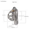 Stainless Steel Mini Hollow Chastity Lock Cage for Men - Discreet Wearable Design