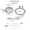Stainless Steel Short Chastity Device with Extra Long Catheter for Outdoor Wear