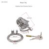 Stainless Steel Chastity Lock & Cleaner for Men's Outdoor Wear