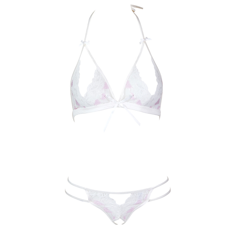 Guerlain Sexy Lace Strawberry Open Bust Bra & Panty Set - Image 3