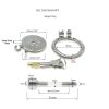 Stainless Steel Flat Chastity Lock Cage for Men