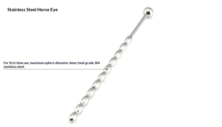 Stainless steel horse eye urethral plug small size 6mm male urethral masturbation flirting gay sex products delivery on behalf - Image 3