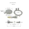 Stainless Steel Flat Chastity Lock Cage for Men
