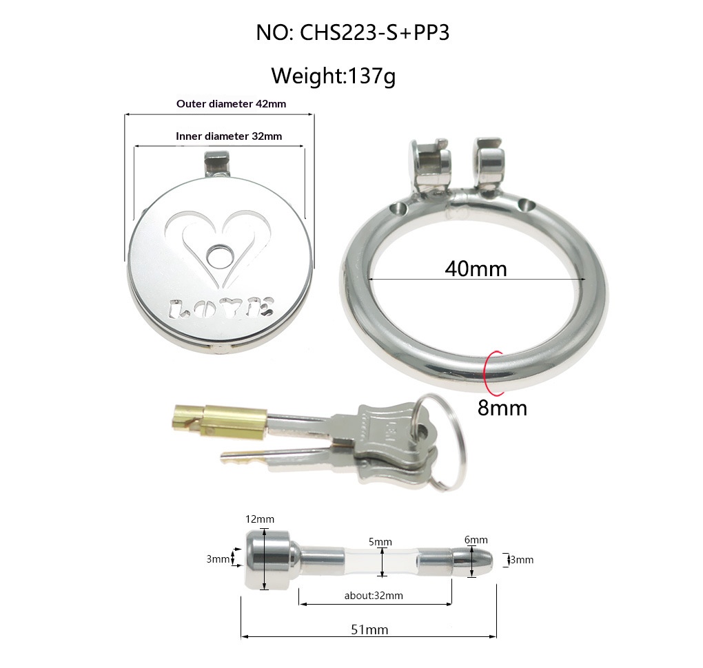 Fun Tablet Chastity Lock Sex Tool Penis Cage Love Letter Chastity Device Men Wear Lock for Long-Term Wear When Going Out - Image 10