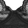 Sexy Lace Bra & Panty Set - Thin Cup, Steel Ring, Low Waist Stretch