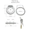 Stainless Steel Thickened Flat Chastity Cage for Men's Daily Wear