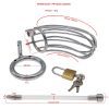 Men's Chastity Lock Penis Cage - Hollow Catheter Binding Alternative Sex Toy
