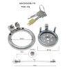 flat chastity lock CB chastity cleaner penis cage fake mother props sex tools adult toys 5mm novice