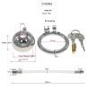 Stainless Steel Pot Lid Cage Chastity Lock CB3000 for Men