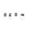 Stainless Steel Flat Cage Chastity Lock - Four-Nail Design for Adult Play