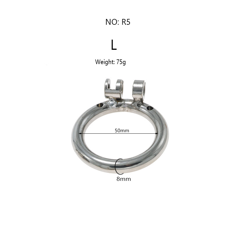 stainless steel chastity lock chastity cleaner CB device fake mother Men's penis cage out wear sex tool SM - Image 12