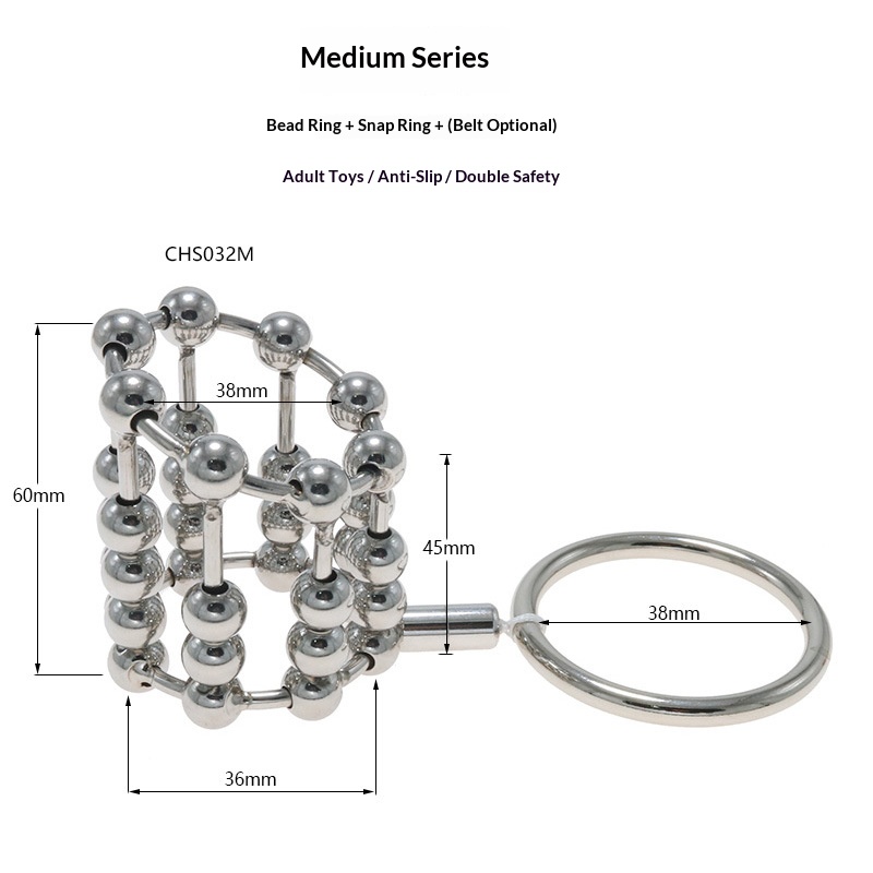 stainless steel sexy ring flirting toys passion supplies sex tools with root ring anti-off Belt adult SM - Image 13