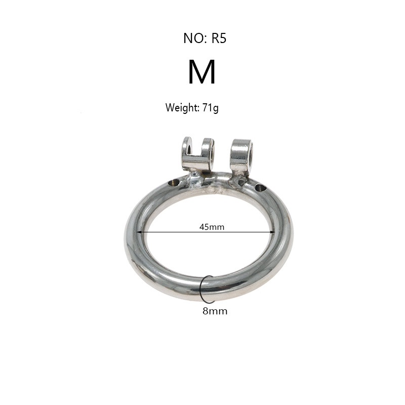 stainless steel chastity lock chastity cleaner CB device fake mother Men's penis cage out wear sex tool SM - Image 11