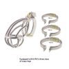 Stainless Steel Male Chastity Cage for Long-Term Wear