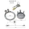 flat chastity lock CB chastity cleaner penis cage fake mother props sex tools adult toys 5mm novice
