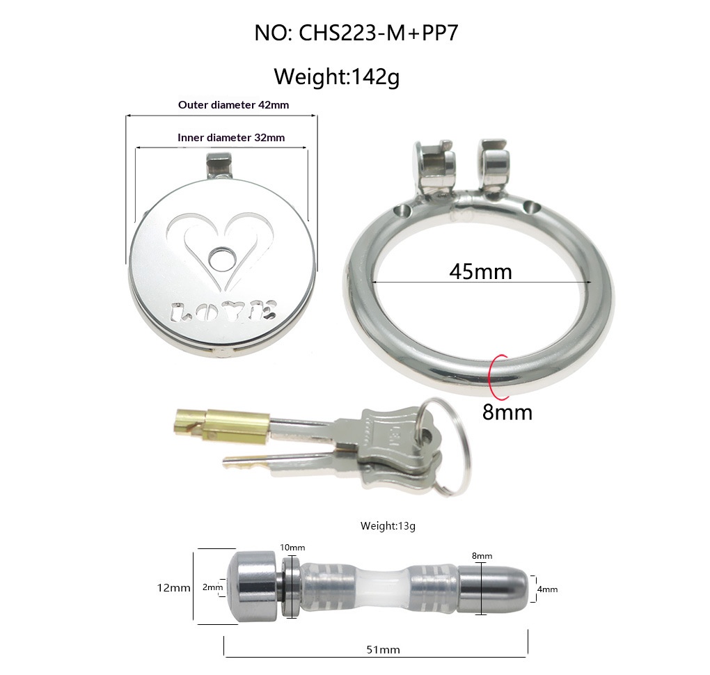 Fun Tablet Chastity Lock Sex Tool Penis Cage Love Letter Chastity Device Men Wear Lock for Long-Term Wear When Going Out - Image 15