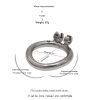 Colorful Stainless Steel Short Chastity Ball Penis Cage Chastity Lock Adult Sex Products Sex Toy Hair