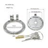 Stainless Steel Hollow Chastity Lock for Men