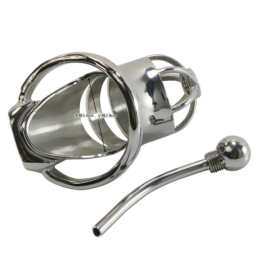 Stainless Steel Male Chastity Lock Bird Tease Training Device - Image 5