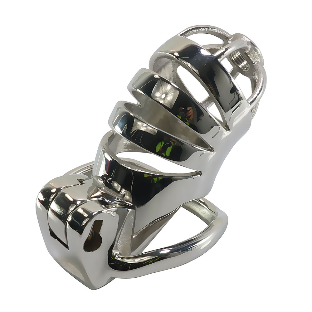 Stainless Steel Male Chastity Lock Bird Tease Training Device - Image 4